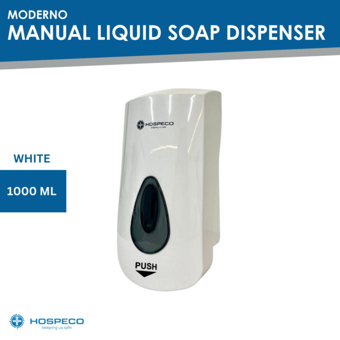 Moderno Manual Liquid Soap Dispenser 1000 ml White