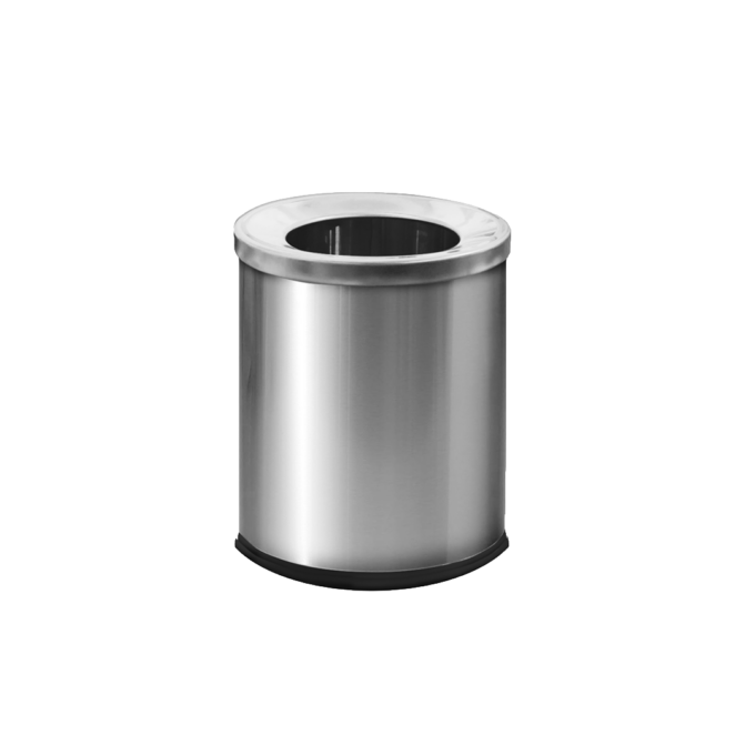 12L Stainless Steel Open Top Trash Bin