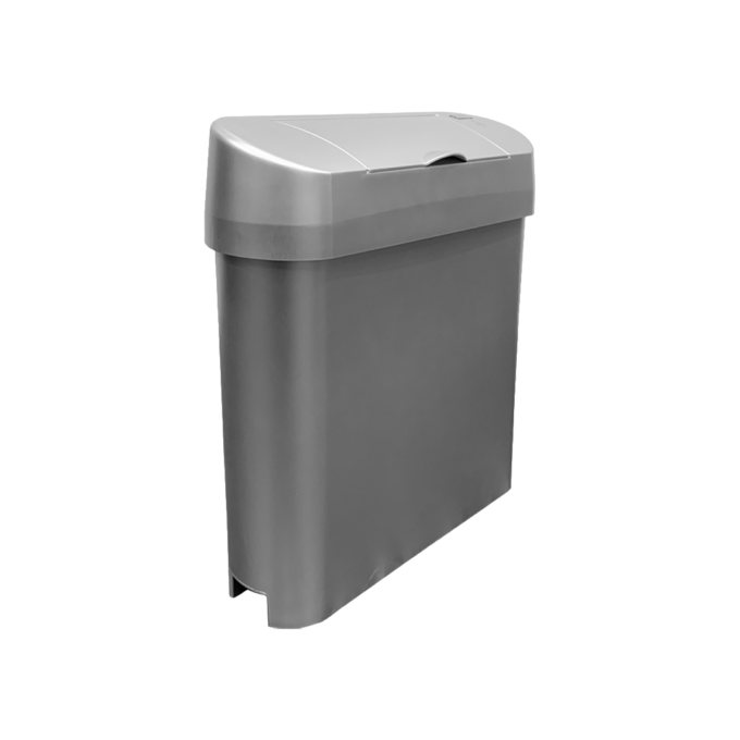 15L Slim Auto Sensor Sanitary Bin Silver