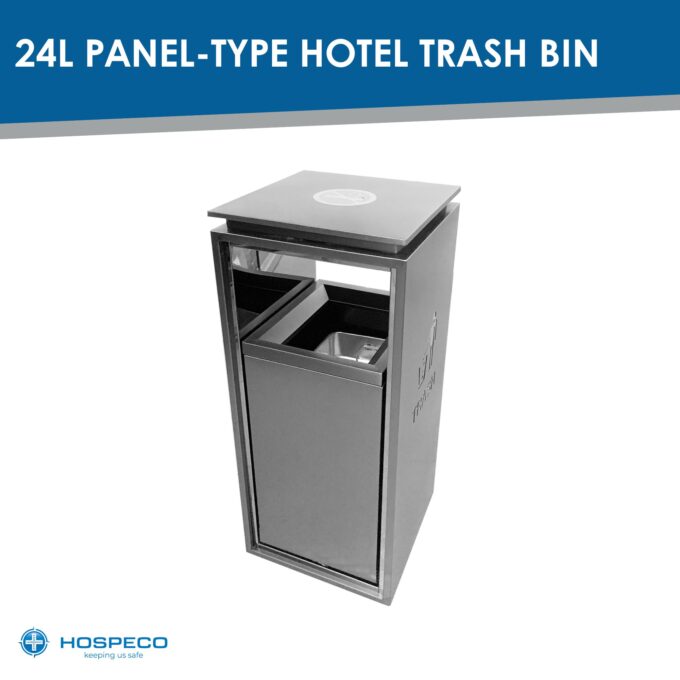 MaxBin 24L Panel Type Hotel Indoor Trash Bin