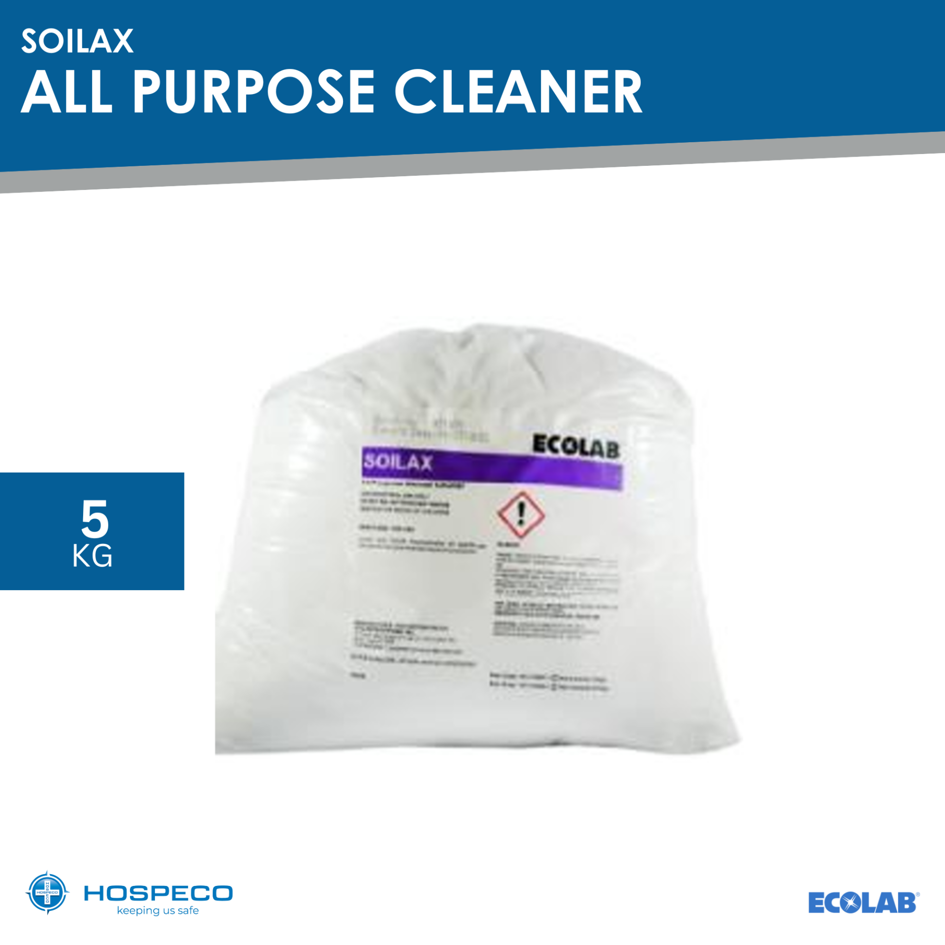 Ecolab Soilax All Purpose Cleaner 5 kg | HOSPECO - Image 2