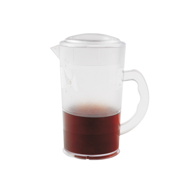 Jiwins JW-610 Polycarbonate Pitcher with Cover, 63oz, Clear