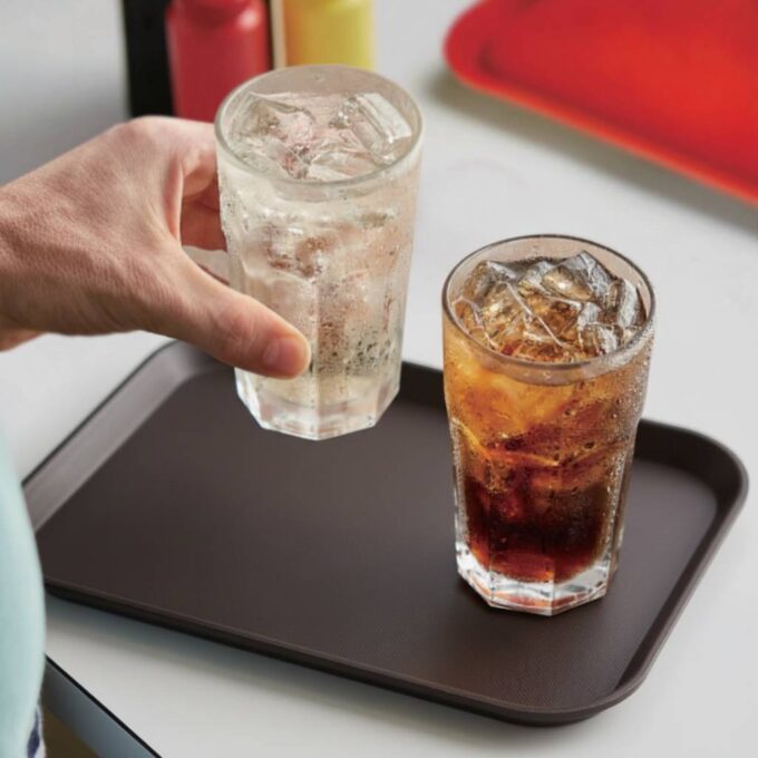 Jiwins JW-R1216CT Rectangular Anti-Skid Tray 12×16″, Black