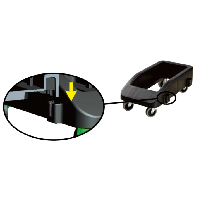Jiwins JW-SD2312 Slim Container Dolly