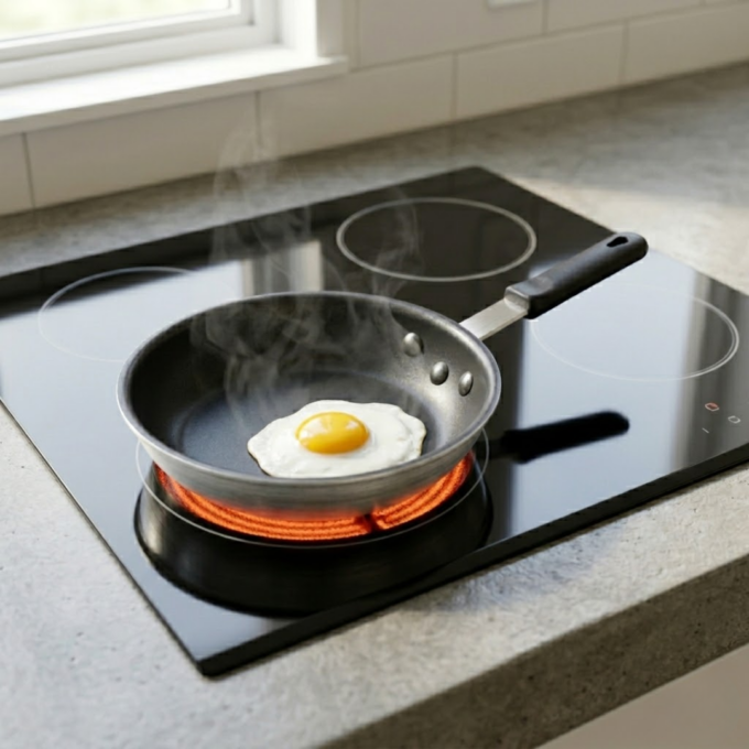 Jiwins AFP8C Non-Stick Aluminum Fry Pan 8″ Induction Ready