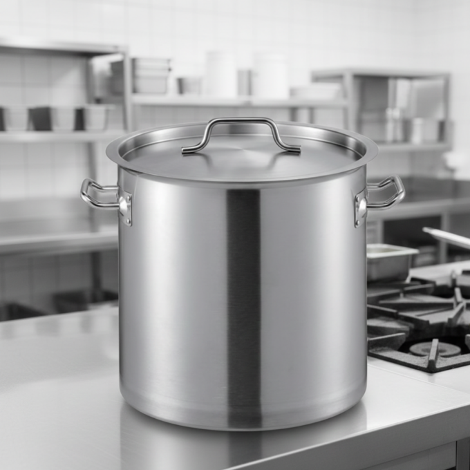 Jiwins SA6080 Stock Pot with Lid 226L