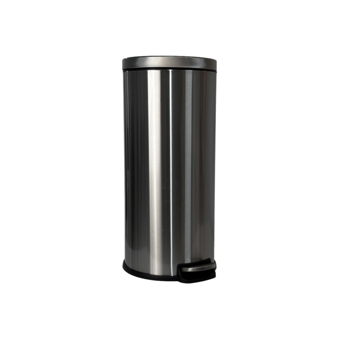 MaxBin 30L Stainless Soft Close Round Step Bin