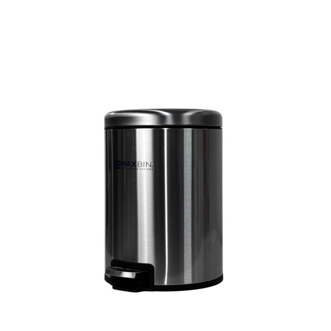 MaxBin 9L Stainless Soft Close Round Step Bin