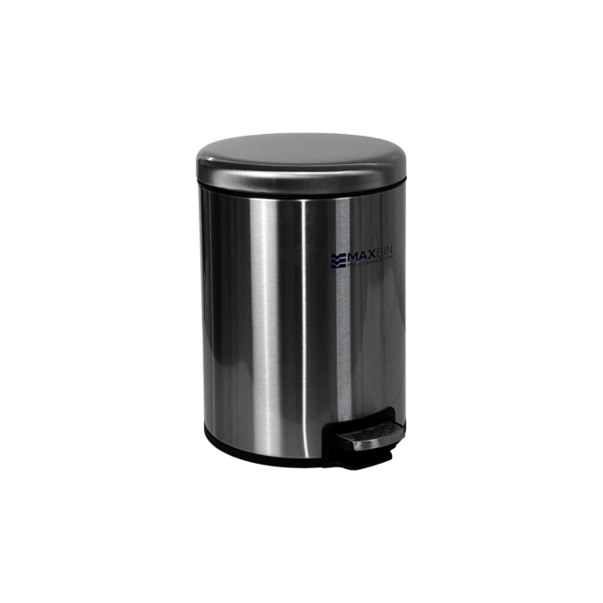 MaxBin 9L Stainless Soft Close Round Step Bin