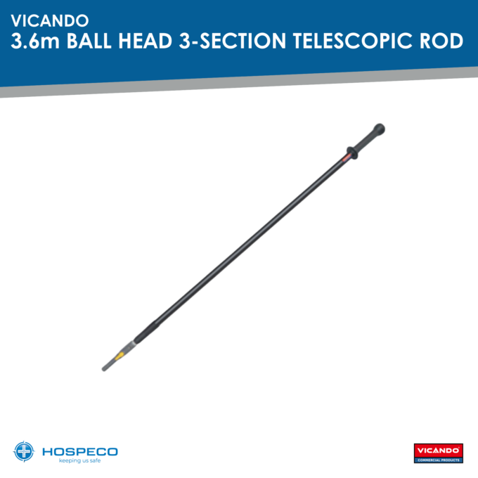 Vicando S360 3.6m Ball Head Three-Section Telescopic Rod
