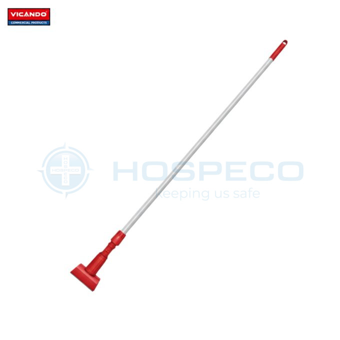 Vicando 6400 Aluminum Clamp Style Wet Mop Handle Red