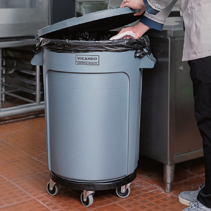 Vicando RC03 32 Gal Round Trash Can Lid