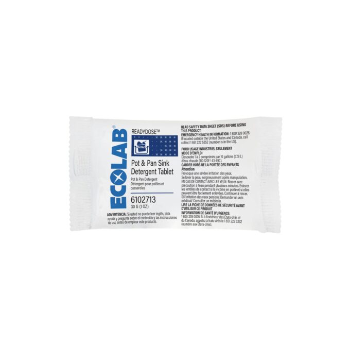 Ecolab ReadyDose Pot & Pan Sink Detergent 30g | HOSPECO