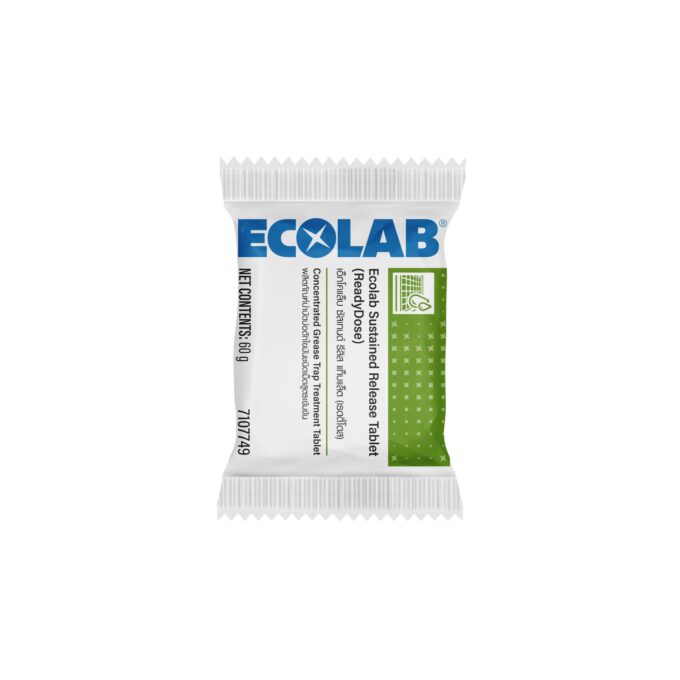 Ecolab ReadyDose Sustained Release Tablet (Grease Trap) 60g | HOSPECO