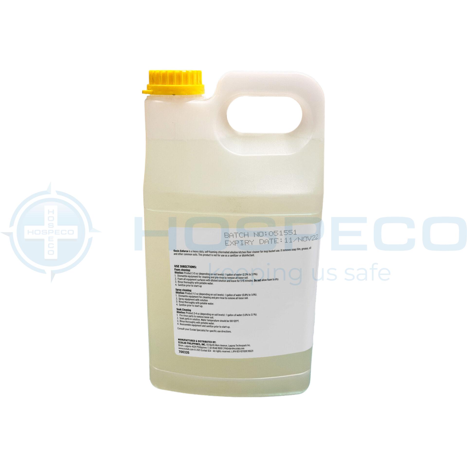 Ecolab Oasis Enforce Self-Foaming Chlorinated Alkaline Cleaner (3)