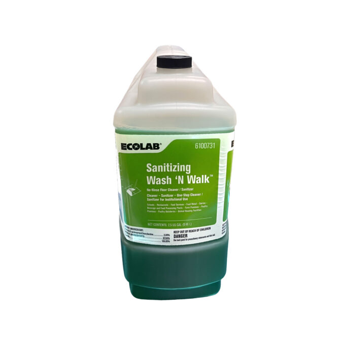 Ecolab Sanitizing Wash N Walk 2.5 Gallon | HOSPECO