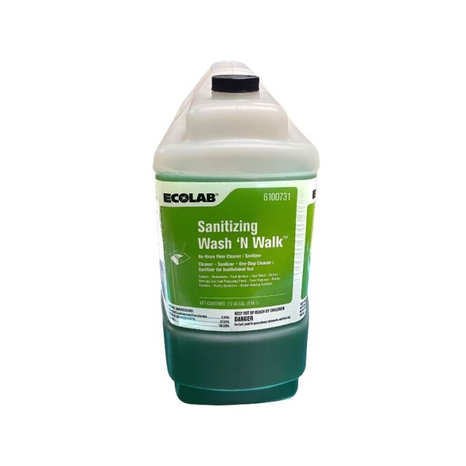 Ecolab Sanitizing Wash N Walk 2.5 Gallon | HOSPECO
