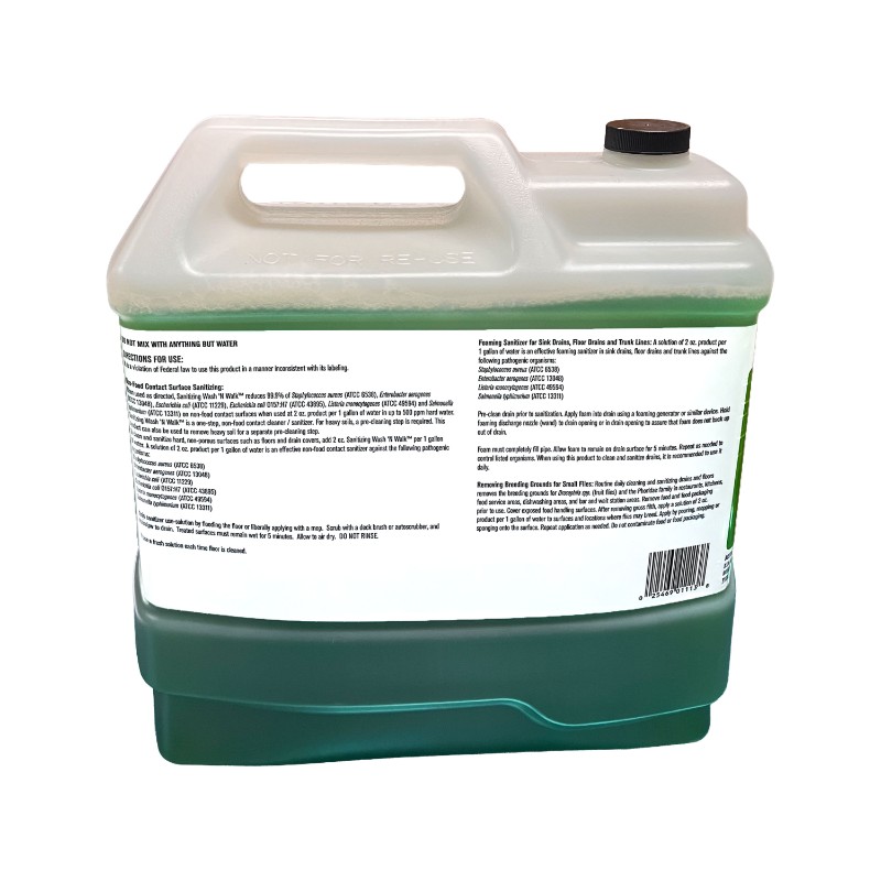 Ecolab Sanitizing Wash N Walk 2.5 Gallon - 4