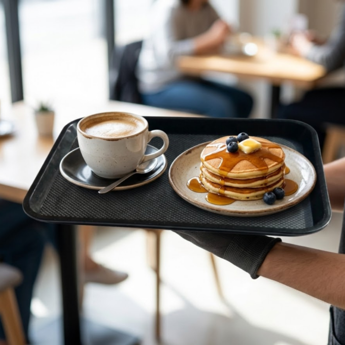 Jiwins A1014P Food Tray, Coffee