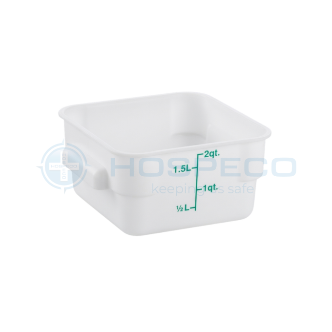 Jiwins P-060P Square Food Storage Container 2L, Translucent