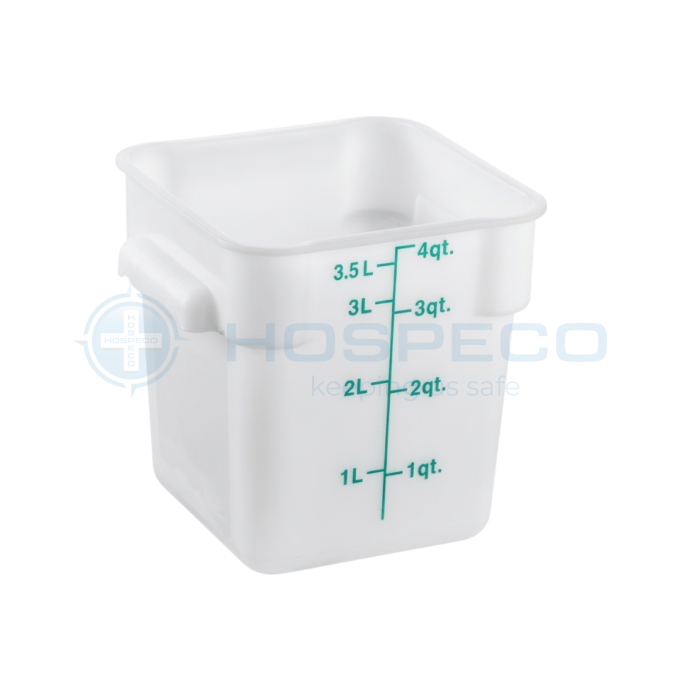 Jiwins P-061P Square Food Storage Container 4L, Translucent