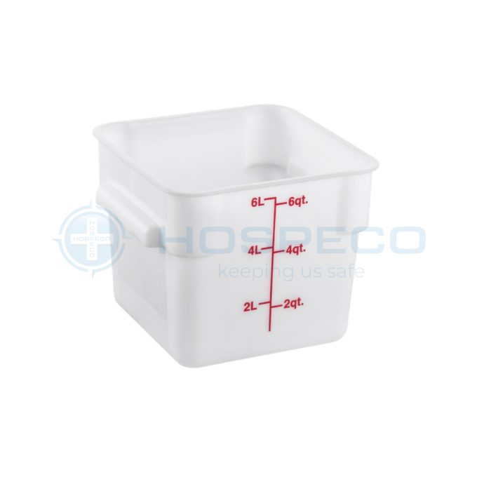 Jiwins P-062P Square Food Storage Container 6L, Translucent