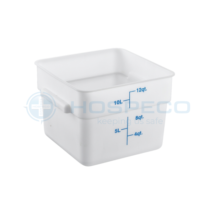 Jiwins P-064P Square Food Storage Container 12L, Translucent