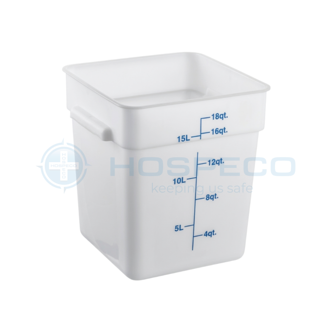 Jiwins P-065P Square Food Storage Container 18L, Translucent