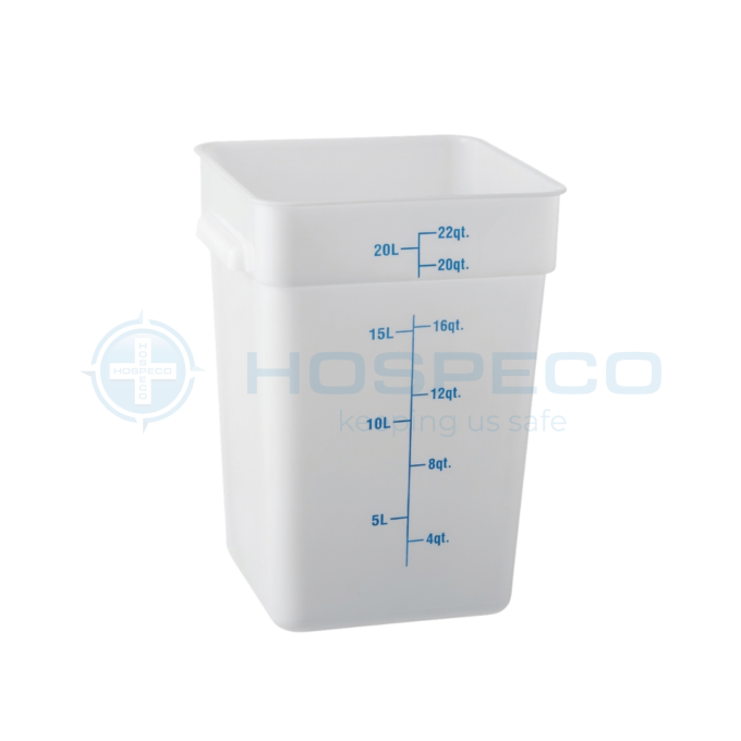 Jiwins P-066P Square Food Storage Container 22L, Translucent