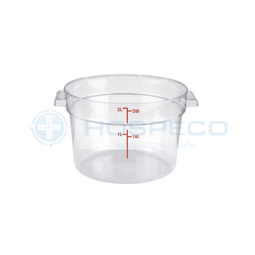 Jiwins - P101C - 2L Round Storage Container, Clear_1