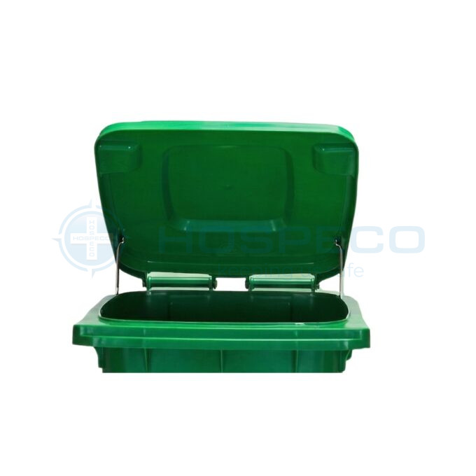 Uniqleen 120L Wheeled Trash Bin, Green | JA3064