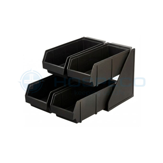 Uniqleen 2×2 Organizer Rack, Black | BA3154