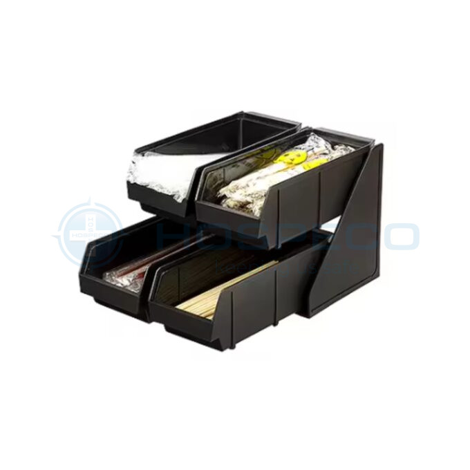 Uniqleen 2×2 Organizer Rack, Black | BA3154