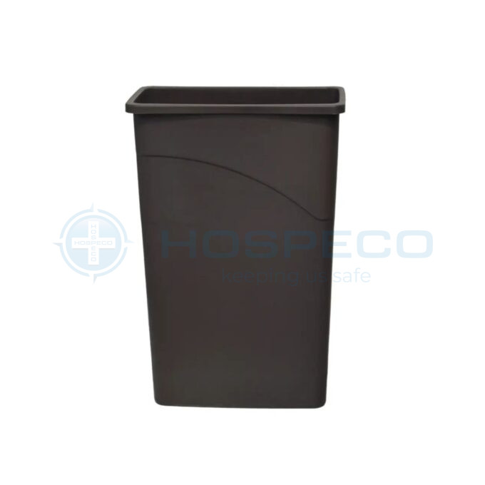 Uniqleen 87L Slim Rectangular Trash Bin, Black | JA3043