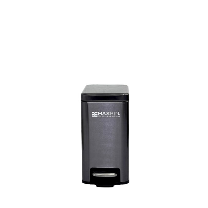 Maxbin 6L Black Gold Rectangular Step Bin Soft Close