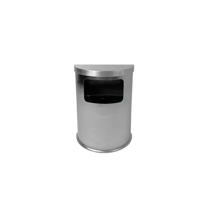 6L Stainless Steel Semicircular Trashbin