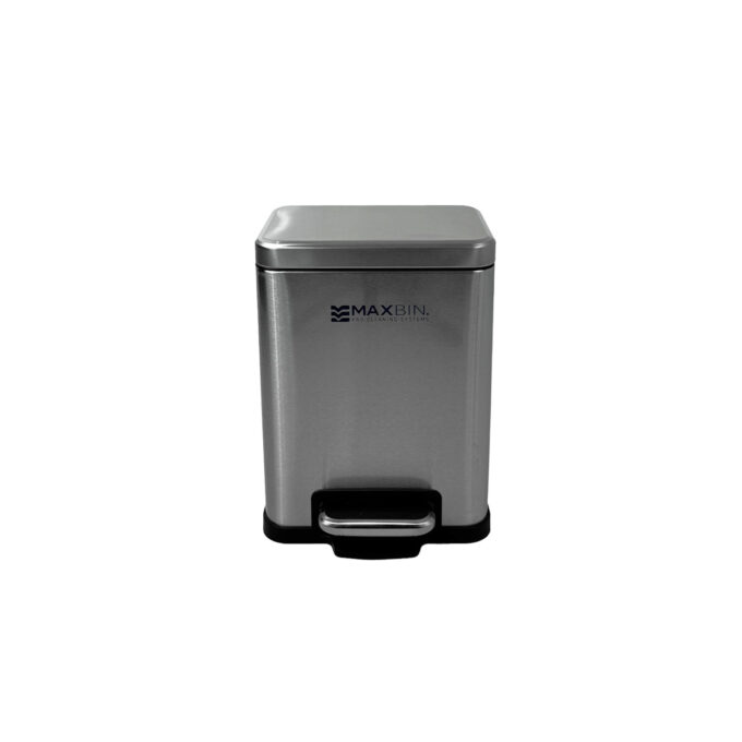Maxbin 6L Horizontal Stainless Steel Soft Close Step Bin