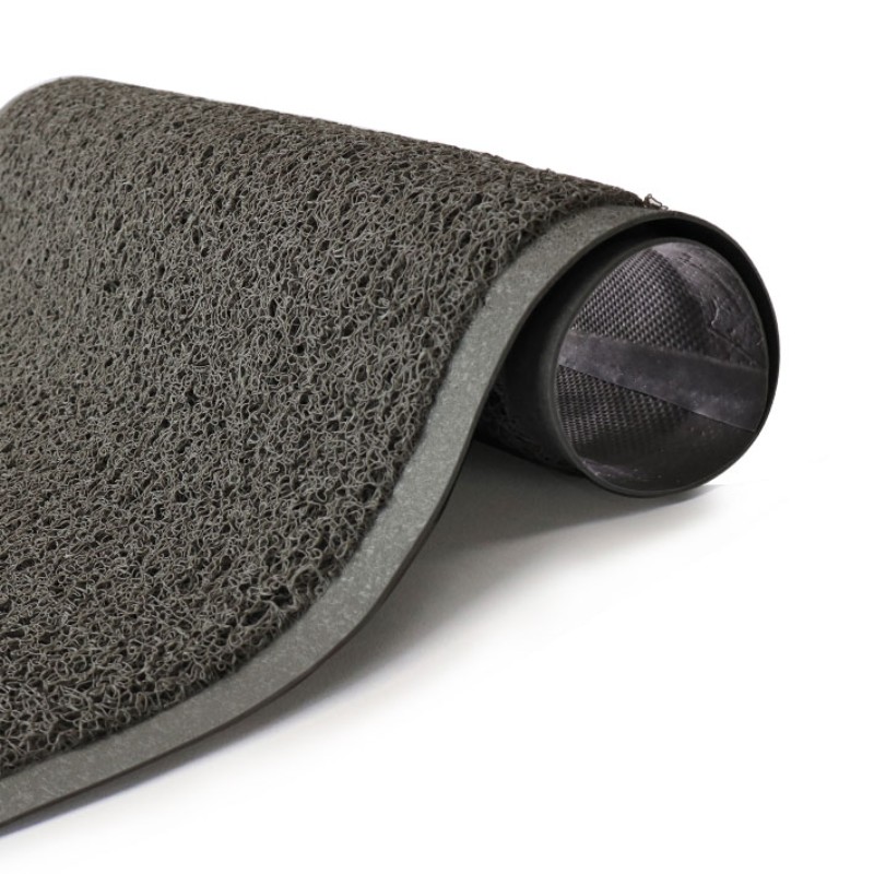 3×20 ft PVC Heavy Duty Mat, Black - 1