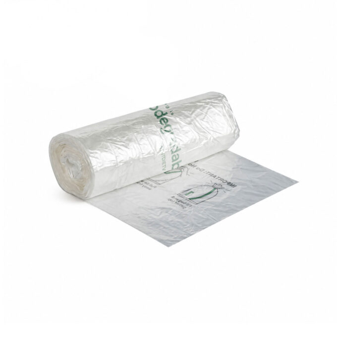 Trash Bag Roll Clear Biodegradable, XXL
