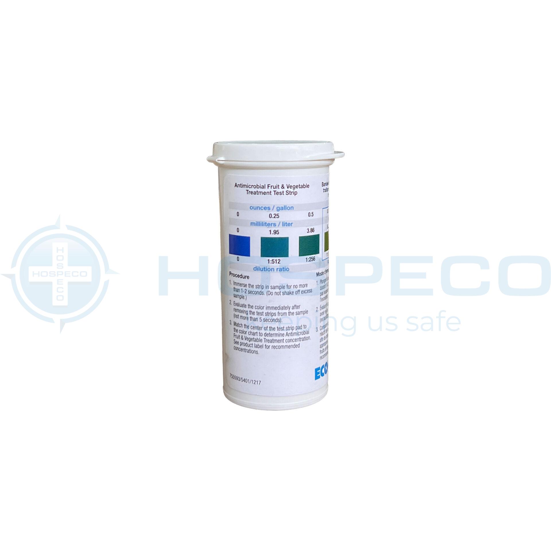 Ecolab Antimicrobial Fruit & Vegetable Treatment Test Strip - 1