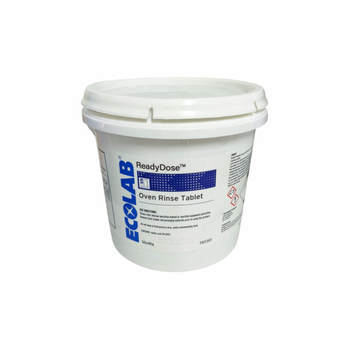 Ecolab ReadyDose Oven Rinse Tablet 40g – 50 tablets | Hospeco