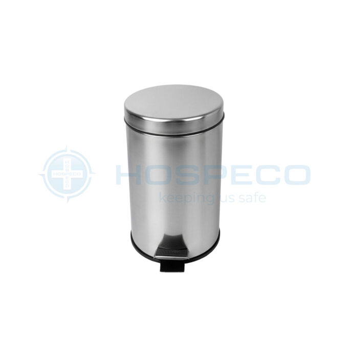 12L Stainless Steel Cylindrical Step Bin