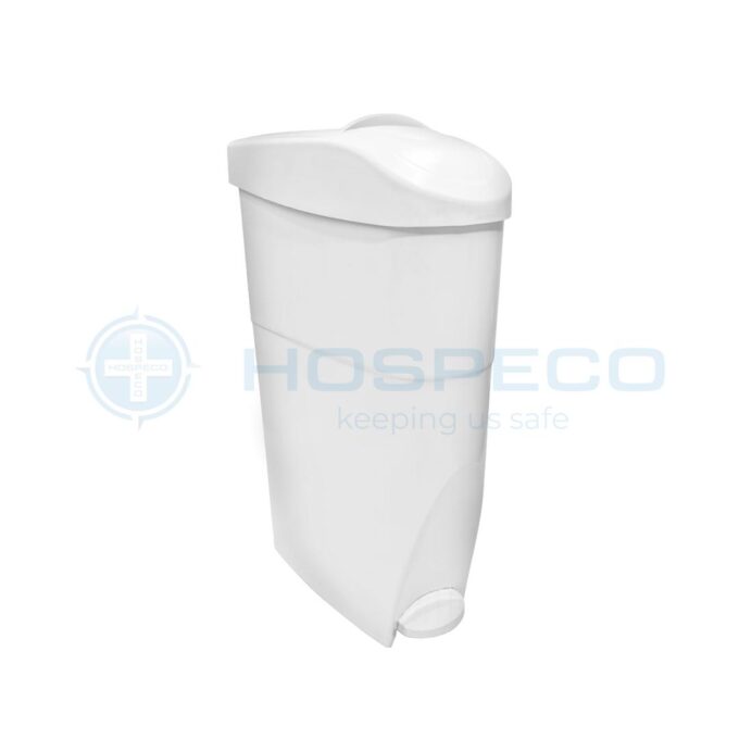 18L Sanitary Pedal Disposal Bin White