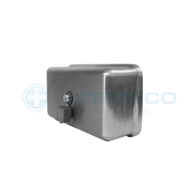 Stainless Steel Manual Liquid Soap Dispenser 800 ml (Horizontal) | Liquid Nozzle | Applicable for Liquid Soap | HOSPECO