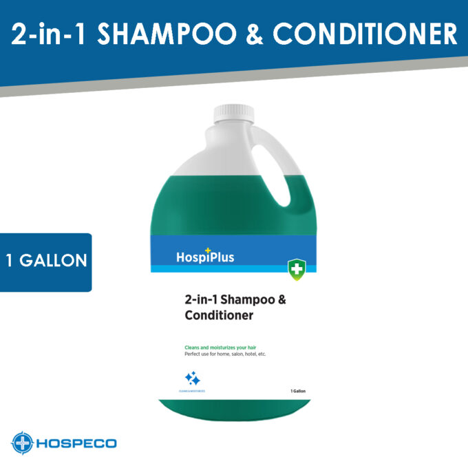 HospiPlus 2-in-1 Shampoo and Conditioner Green Tea Gallon