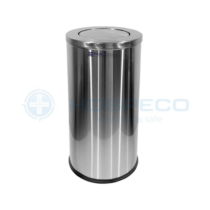 MaxBin 50L Stainless Steel Fingerprint-Free Swing Cover Trash Bin