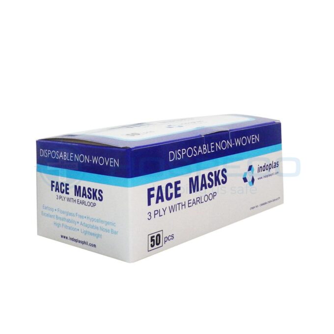 Indoplas Face Masks 50 pcs per box