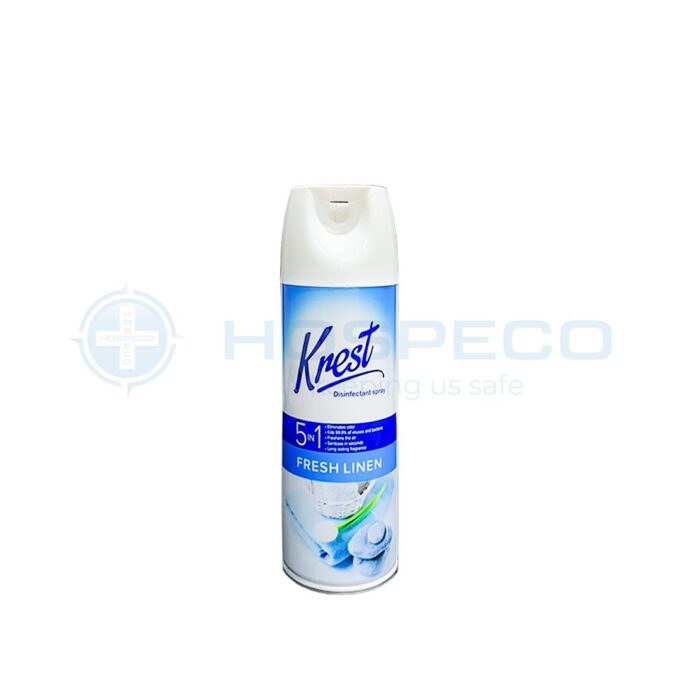 Krest Fresh Linen Disinfectant Spray 350 grams | HOSPECO