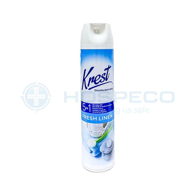 Krest Fresh Linen Disinfectant Spray 600 grams | HOSPECO