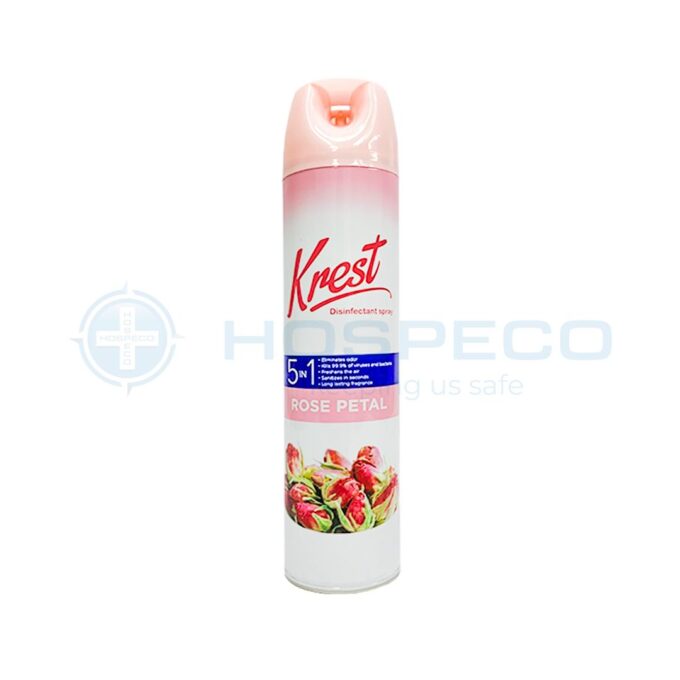 Krest Rose Petal Disinfectant Spray 600 grams | HOSPECO